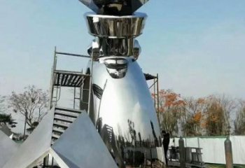 戒指雕塑，房地產(chǎn)鏡面不銹鋼戒指雕塑廠家