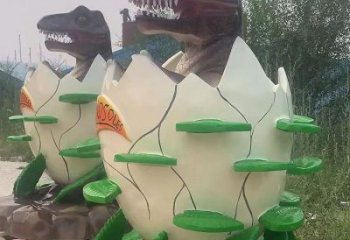 城市恐龍蛋雕塑 風景區彩繪雕塑 抽象擺件