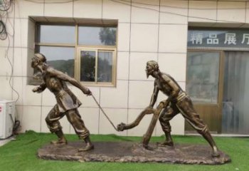 庭院農耕牛雕塑效果圖 城市古銅色雕塑 動物小品制作