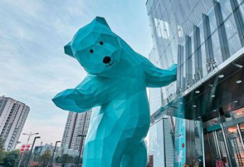 大型黑熊雕塑 門口創(chuàng)意雕塑 售樓處小品