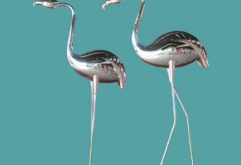 定制仿真仙鶴雕塑 店門口園林雕塑 動物小品