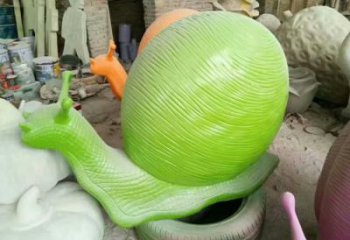 廣場玻璃鋼蝸牛雕塑廠家 公園仿真雕塑 抽象擺件