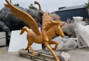 風(fēng)景區(qū)玻璃鋼飛馬雕塑 售樓處廣場雕塑 仿古擺件