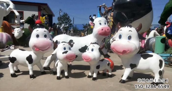 玻璃鋼小狗雕塑廠家 田間彩繪雕塑 仿真擺件