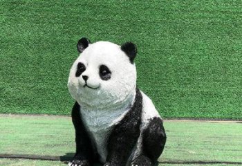 風景區玻璃鋼熊貓雕塑廠家 售樓處廣場雕塑 仿古擺件
