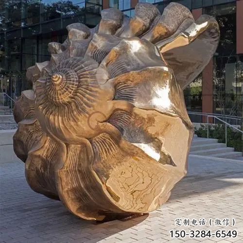 仿真海螺銅雕塑 店門口園林雕塑 動(dòng)物小品
