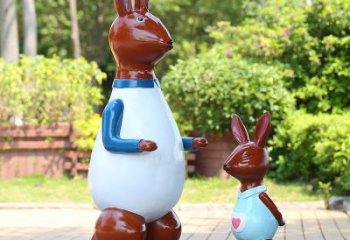 售樓處玻璃鋼袋鼠雕塑 商業(yè)街仿真雕塑 動(dòng)物擺件