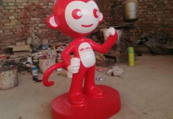 商場(chǎng)玻璃鋼猴子雕塑 仿真動(dòng)物雕塑 店門口小品