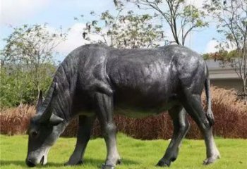 水牛雕塑，公園園林動物，仿真景觀擺件 (4)