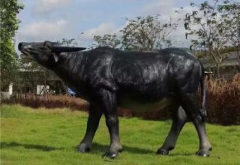 水牛雕塑，公園園林動物，仿真景觀擺件 (5)