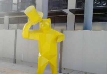 不銹鋼大熊雕塑，公園廣場雕塑，仿真彩繪工藝 (2)