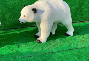 不銹鋼大熊雕塑，公園廣場雕塑，仿真彩繪工藝 (4)