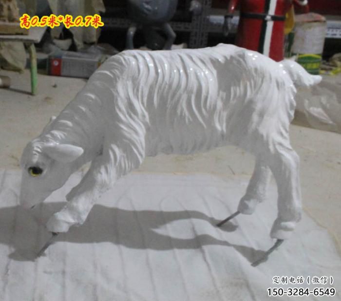 仿真山羊雕塑制作廠家 創(chuàng)意家禽雕塑 仿真擺件