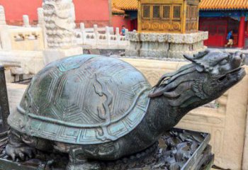 銅海龜雕塑生產制作，神獸動物，仿古公園廣場擺件