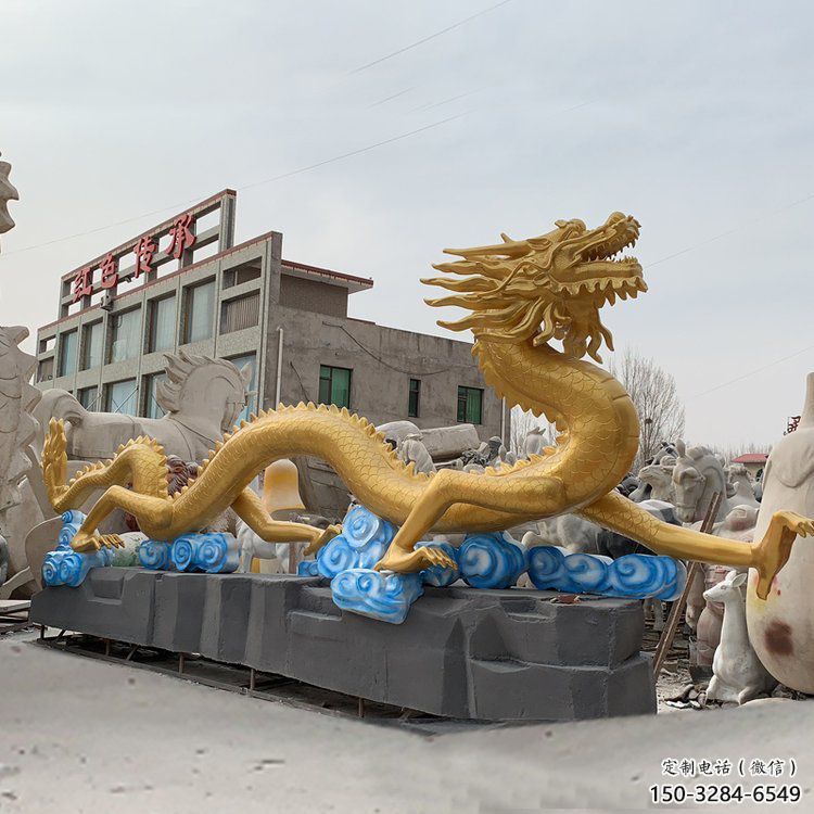 預定大型龍頭雕塑，鑄銅動物雕塑，房地產(chǎn)售樓處擺件