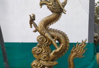 定價龍頭雕塑，鑄銅動物雕塑，房地產售樓處擺件