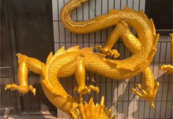 仿真龍頭雕塑，鑄銅動物雕塑，房地產售樓處擺件