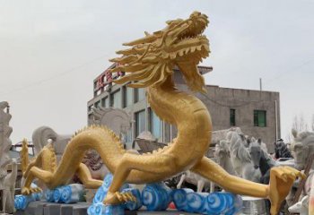 提供龍頭雕塑廠家，鑄銅動物雕塑，房地產(chǎn)售樓處擺件