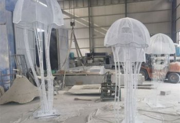 田間水母雕塑 彩繪仿真雕塑 園林?jǐn)[件