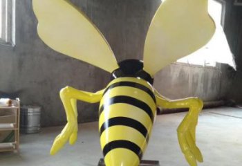 彩繪蜜蜂雕塑 仿真雕塑 步行街?jǐn)[件