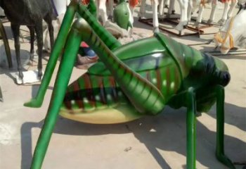 商業(yè)街蟈蟈雕塑廠家 售樓處雕塑 動物擺件