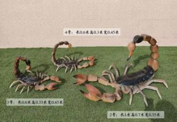 公園蝎子雕塑 酒店門口雕塑 彩繪擺件