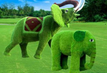 農(nóng)村小象雕塑，廣場擺件，抽象工藝