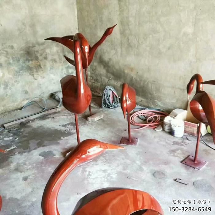 庭院鳥(niǎo)類雕塑，現(xiàn)代小品，彩繪工藝