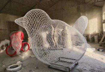 小區鳥類雕塑，抽象系列，網格工藝