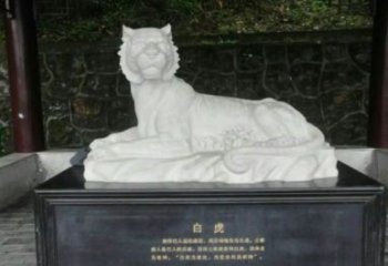 街道白虎雕塑，鑄銅農耕雕塑，古銅效果