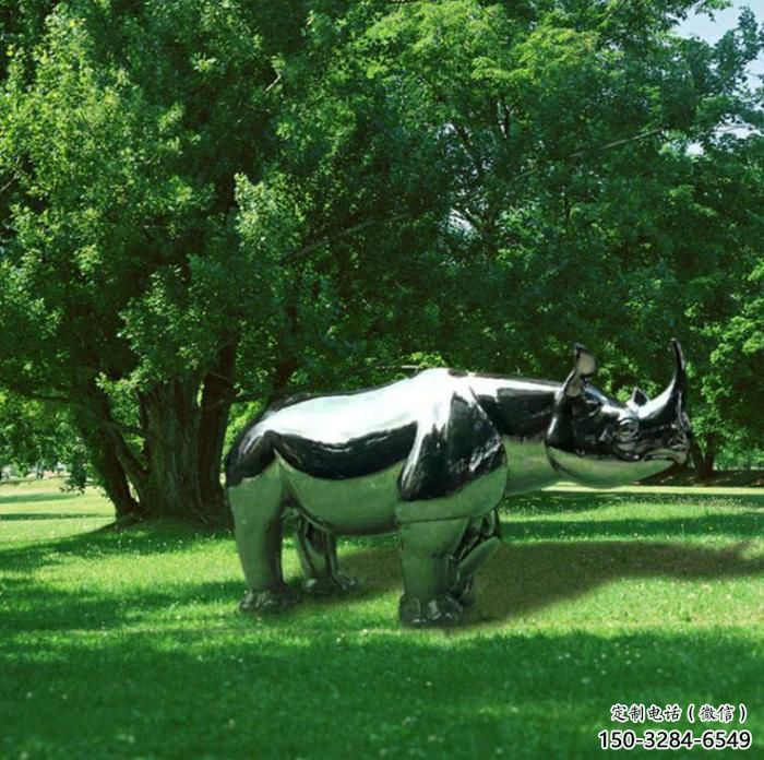 海洋館犀牛雕塑，鍍銅海洋雕塑，鍍銅工藝