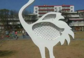 步行街白鷺雕塑，烤漆雕塑，鏤空方式