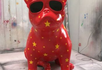 幼兒園哈巴狗雕塑，鐵藝文化雕塑，鑄造制作