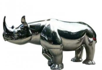 房地產(chǎn)犀牛雕塑，仿古動(dòng)漫雕塑，噴砂制造