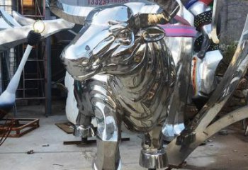 校園犀牛雕塑，拉絲海洋雕塑，卡通主題