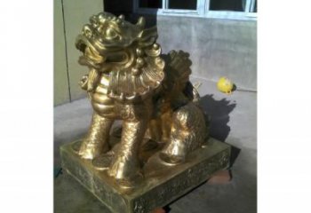 步行街貔貅雕塑，鑄銅農耕雕塑，鏤空方式