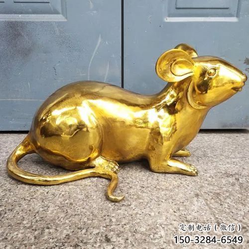 房地產(chǎn)老鼠雕塑，仿古動(dòng)漫雕塑，噴砂制造