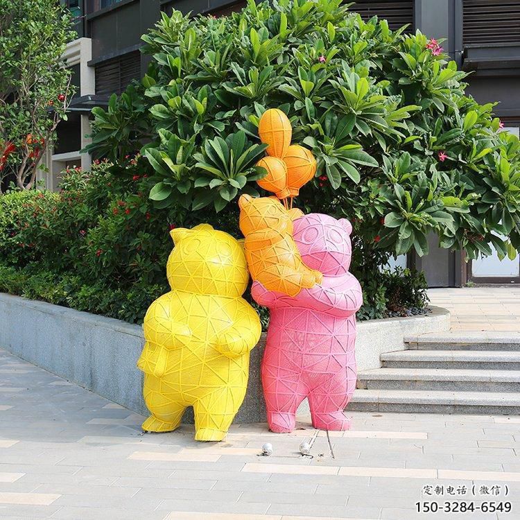 醫(yī)院狗熊雕塑，仿古動(dòng)漫雕塑，仿古擺件