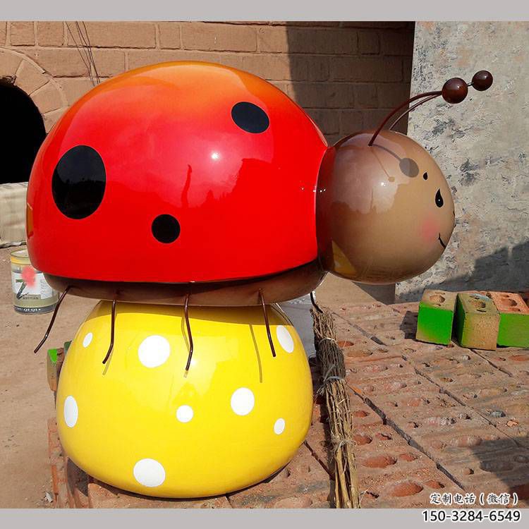 庭院蟲子雕塑，鍍金歐式雕塑，網格形式