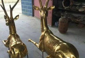 房地產馴鹿雕塑，仿古動漫雕塑，噴砂制造