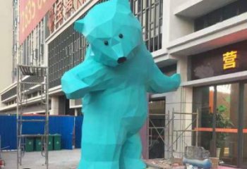 校園狗熊雕塑，拉絲海洋雕塑，卡通主題