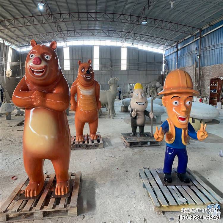 維尼熊雕塑，仿古動漫雕塑，仿古擺件