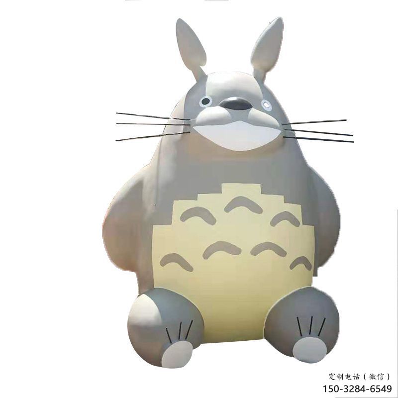 冷飲店龍貓雕塑，鍍銅海洋雕塑，鏡面工藝