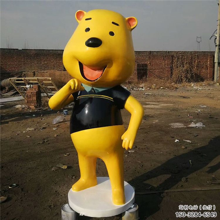 飯店布朗熊雕塑，鍍金歐式雕塑，仿真工藝