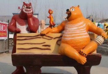 園林維尼熊雕塑，噴漆運動雕塑，網格形式