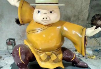 小區龍貓雕塑，拉絲海洋雕塑，抽象效果