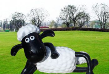 房地產小羊雕塑，仿古動漫雕塑，噴砂制造