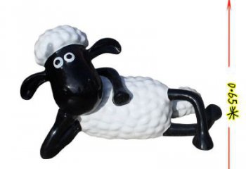 街道小羊雕塑，鑄銅農(nóng)耕雕塑，古銅效果