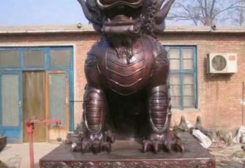 海洋館麒麟雕塑，鍍銅海洋雕塑，鍍銅工藝