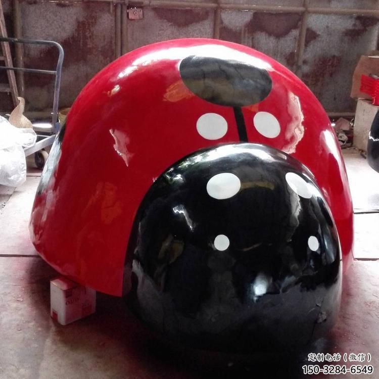 城市瓢蟲雕塑，網格體育雕塑，古銅效果